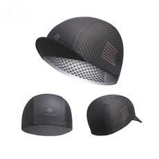 騎行帽 騎行小帽 自行車帽 單車小帽 單車帽 腳踏車帽 公路車帽 車帽 自行車騎行小帽內襯男女戶外防曬遮陽小布帽防風裝備, 新速黑【速乾透氣】, 1個