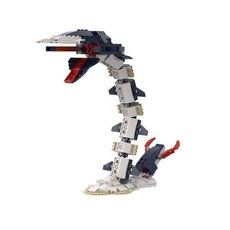 심해 바다 생물 상어 고래 조립 호환 블록, 1개, 레비아탄 355pcs