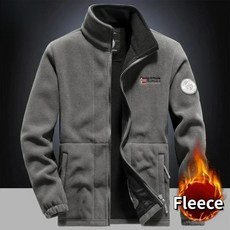 겨울 따뜻한 양털 재킷 남자 등산 더블 두꺼운 포켓 야외 높은 칼라 방풍 스키 운동복 코트 눈