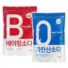 BBK 베이킹소다+과탄산소다 1kg X 2개 세트