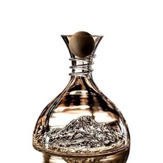 1800ml 冰山螺旋腰口醒酒器 無鉛水晶紅酒套裝附木塞, 1個, 冰山醒酒器帶木球, 1.8L