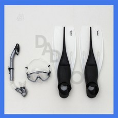 3종 스노클링 세트 마스크X스노클X오리발 255~265MM(블랙), 블랙