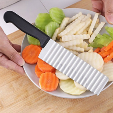 지니홀딩스 감자 웨이브칼 피클 야채 도토리묵 물결 식도, 1개