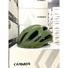 Karmor SWALLO 亞洲版自行車安全帽 流線型不再變成香菇頭 解決夾頭 S/M L, 亮面綠, 1個
