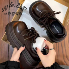 스타일닥터 로퍼 구두 통굽 여성화키높이 로퍼 빈티지 봄철 하이 퀄리티