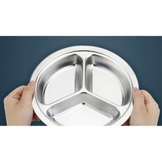 피크닉용 3구 원형식판 밑반찬 나눔접시 여름휴가 캠핑용 소스그릇 취사용 팬션 별장