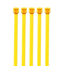 칼라 케이블타이 대형 전선정리 300mm 100개입, 30cm노랑(100ea), 100개