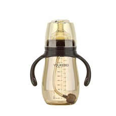 皇星 寶寶奶瓶 300ml 咖啡色, 咖啡色,300ml（奶嘴頭）, 1個