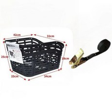 機車寵物筐 寵物機車座椅 電動車狗狗座椅 車上前置帶車筐 自行車籃子 貓咪外出神器, 1個, 黑色車筐+綁帶【推薦25kg內寵物】