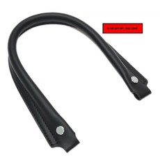 서류가방 핸들 노트북 가방 가죽 수리수선 손잡이 백 교체 스트랩, 1개, L. 실버 스터드 장식이 있는 남성용 매트 블랙 1