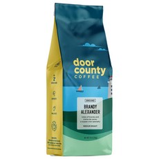 Door County COF 오브fee & Tea Co. 땅콩 버터 크런치 - 그라운드 커피 미디엄 로스트 283.5g(10온스) 백 100% 특수 등급 1 아라비카, 브랜디 알렉산더