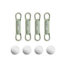 미니아틀리에 실리콘 마그네틱 펜홀더 냉장고자석, 그린, 4개