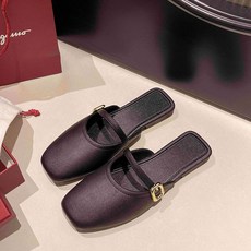 POMTOR 여름 여성 메리제인 뮬 슬리퍼 데일리슈즈 발편한 샌들 아웃도어 단화