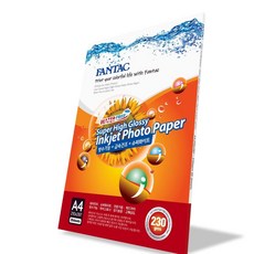 인화지 팬텍 사진인화지 포토용지 SHG 1팩(20장) A4 230gsm, 본상품