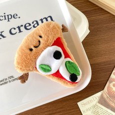 부드러운 촉감 미니 인형 가방 장식 귀여운 봉제 음식 재미있는 시뮬레이션 케이크 인형 디저트 장식 가방 장식 스시 선물 캐릭터 키링, 6-15cm, 피자