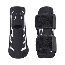 위드마스터 핑거가드 유소년 손가락보호대 2개(스트레이트형+스트랩형), 블랙, 1세트