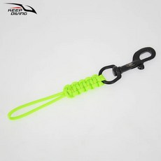 스쿠버 다이빙 스테스 볼트 스냅 후크 로프 손으로 짠 발광 고정, 7.Green