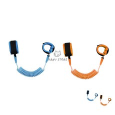 [투마누] 미아방지스프링스트랩 아이손목밴드 해외여행미아방지팔찌 어린이 미아 방지 팔찌 밴드, 블루