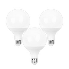 코넬 LED 볼전구 롱넥 12W, 3개, 주광색