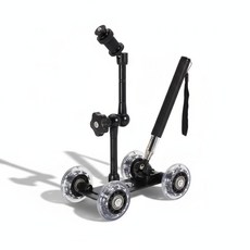 카메라 미니 무빙 카 바퀴 슬라이더 거치대, 1개