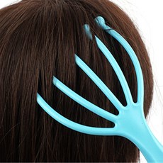 제니온 두피 마사지기 머리마사지기, 스카이블루 변경가능, 1개, 19cm
