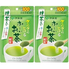 이토엔 오차 녹차 말차 파우더 지퍼백 일본 직구 80g 2개, 1개입, 2박스