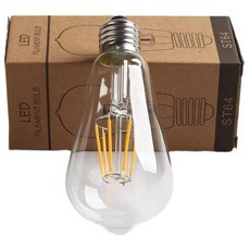 神燈燈飾 台中現貨秒出 ST64 玻璃燈泡球 奶嘴燈泡 節能造型燈泡 st64 LED燈泡, 12w自然光, 1個