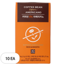 커피빈 캡틴 아메리카노 커피믹스, 1.6g, 30개입, 10개