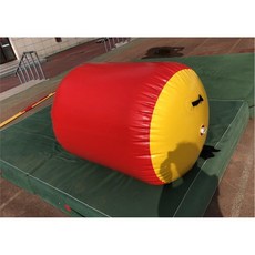 백플립 에어쿠션 기계체조 태권도장 합기도 레드 매트 20CM 직경50cm 요가