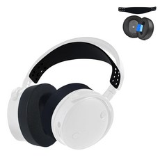 Adhiper Maxwell 이어패드 및 실리콘 헤드밴드 부품 액세서리 수리 키트 Audeze 게이밍 헤드셋용 쿨링 젤 이어 쿠션 내구성 헤드밴드(블랙) 299685, Adhiper Maxwell 이어패드 및 실리콘 헤드밴