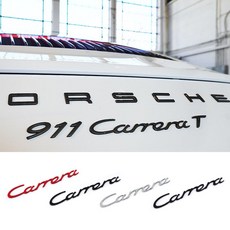 포르쉐 호환 Carrera 카레라 엠블럼, 레드, .