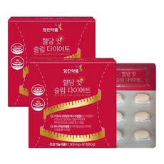 혈당 다이어트보조제 체지방감소 혈당케어 영양제, 2개, 60정