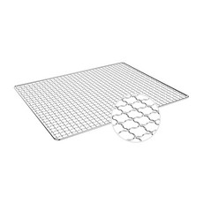 스텐 석쇠 스텐망 중 34cmX43cm 스텐레스 바베큐 그릴 불판 캠핑 식당 업소, 1개, 스텐망 중 340mmX430mm