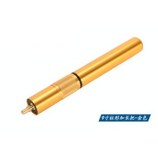 당구 큐대 길이 연장 익스텐션 연장대 개인큐 확장 액세서리 익스텐더, 9인치 원통형 골드, 2개, F.9인치/원통형/골드