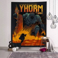 Dark Souls 게임 DIY 벽 고급스러운 태피스트리 아트 공상 과학 소설 룸 홈 장식 218746, 100x150cm, z5