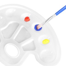 타원형 팔레트 10구 엄지 미술 물감 파레트 DD-11317, 본상품