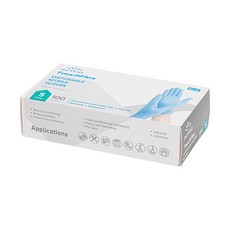 Intco 丁腈手套 100張 食品用丁腈手套 無粉, 小號 (S)