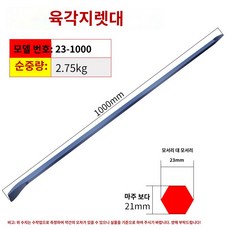 바라시 지렛대 일자 인테리어 철거 댓고 빠루 쇠 해체, 1개