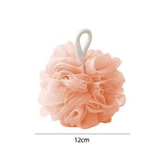 DFMEI 沐浴球浴花泡泡洗澡巾搓背浴條男女大號高檔不散搓澡兩用洗浴神器, 沐浴球淺粉【1個裝】:如圖, 1個