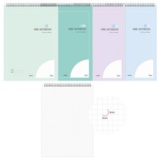 펜피아 25절 방안노트 상철 / 3mm 도면 도형 수학 방안지 공책 (154667), 1권, 1개