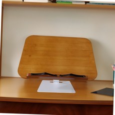 접이식 원목 독서대 높이 각도조절 책받침대 필기독서대