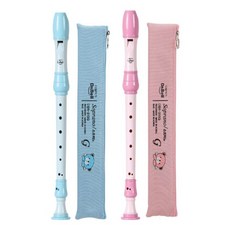 다벨 소프라노 리코더 바로크식 DSR-311B, 하늘색, 1세트