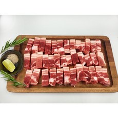 통밀먹인 암돼지 벽돌 한입삼겹살 (오겹살) 김치찌개 구이용, 1kg, 2개