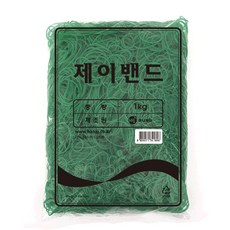 하나제이 고급칼라밴드 1kg 60 x 1.3 mm 제이밴드, 녹색(그린), 1개