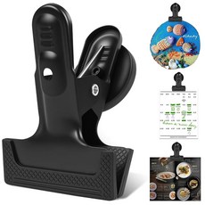 Joaoxoko 3팩 튼튼한 마그네틱 클립 3.8cm1.5인치 입구 긁힘 방지 패드 합금 스틸 녹 방지 클립 안전하게 그립 도구 깃발 홈 오피스 아티스트 스튜디오용, Joaoxoko 3팩 튼튼한 마그네틱 클립 3.8cm1