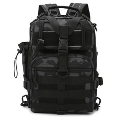 MOUNTAINHIKER 27L35L 야외 캠핑 등산 가방 다기능 어깨 배낭 하이킹 여행 경량 전술, Black