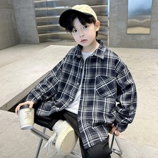 아동용 체크 셔츠 남방 초등학생 주니어 셔츠 알든키즈 XNG032