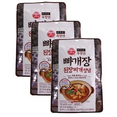 오뚜기 죽장연 빠개장 된장찌개양념 120g 3개, 1세트