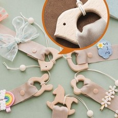 머리핀정리 우드 삔꽂이 헤어핀 정리대 머리띠 보관, 말, 1개