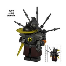 스키비디 토일렛 미니 피규어 블록 28종 세트, 1개, 2332 블랙홀 데몬 시계 인형